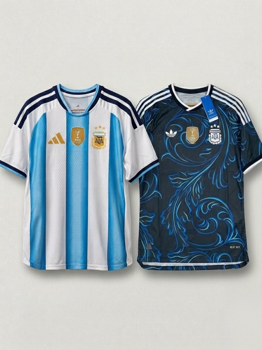 Argentina Home Football Jersey – Premium Quality (Three Stars Edition)